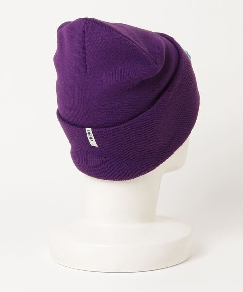 maxsix（マックスシックス）の「maxsix(マックスシックス）MX-1302/@別注ニットキャップ マックスロック（ニットキャップ/ビーニー・メンズ・パープル/ブラック/グレー・F）」の4枚目の写真