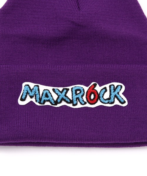 maxsix（マックスシックス）の「maxsix(マックスシックス）MX-1302/@別注ニットキャップ マックスロック（ニットキャップ/ビーニー・メンズ・パープル/ブラック/グレー・F）」の6枚目の写真