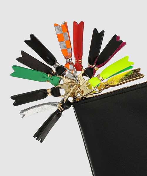 【コム デ ギャルソン】ZIPPER PULL財布 ウォレットコム デ ギャルソン新作、引き手に12個の金具と
