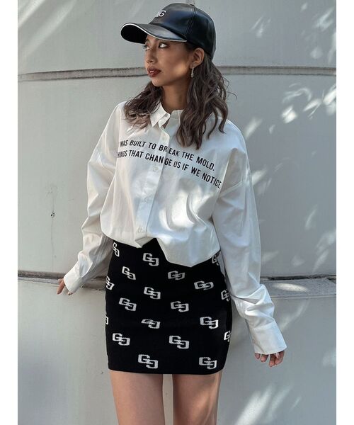 GYDA（ジェイダ）の「Symmetry GYDAパイピングキャップ（キャップ・レディース・オフホワイト/ブラック・FREE）」の10枚目の写真