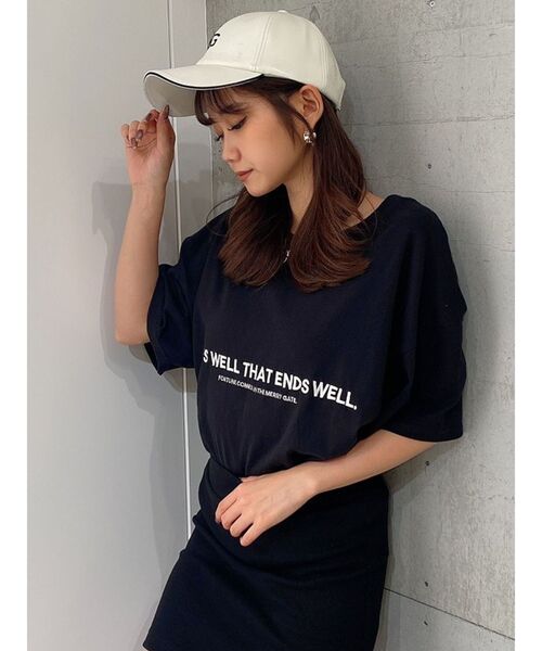 GYDA（ジェイダ）の「Symmetry GYDAパイピングキャップ（キャップ・レディース・オフホワイト/ブラック・FREE）」の3枚目の写真