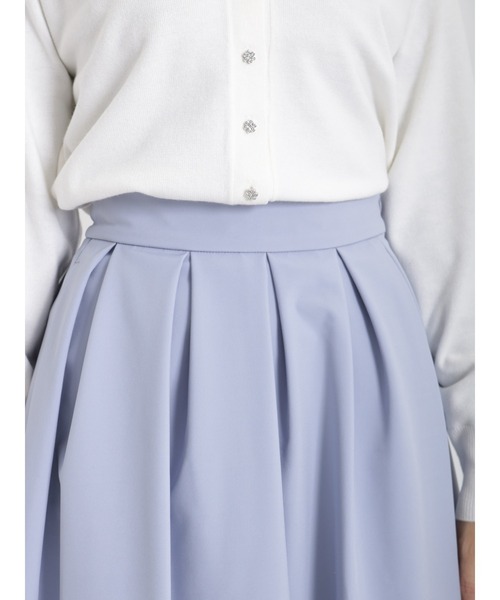 Te chichi（テチチ）の「ボンディングタックフレアスカート（スカート・レディース・ブラック/ブルー/グリーン・SMALL/MEDIUM）」の6枚目の写真