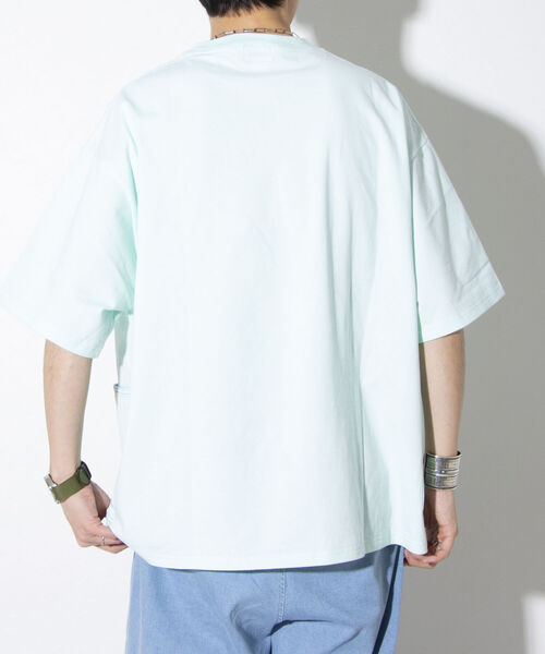 SMITH'S（スミス）の「【SMITH'S AMERICAN／スミス アメリカン】サイドポケット 半袖Tシャツ ポケT（Tシャツ/カットソー・メンズ・ホワイト/ライトグレー/ミント/イエロー・M/L）」の14枚目の写真