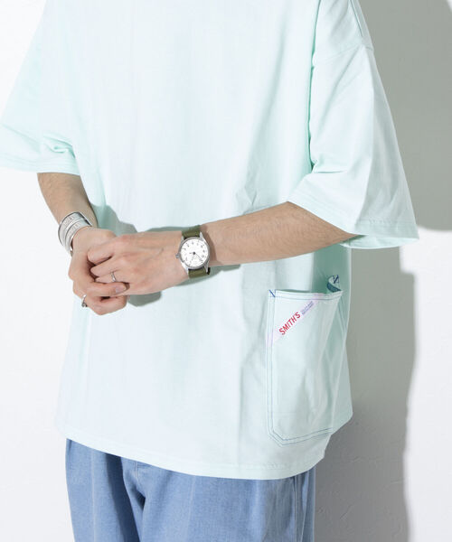 SMITH'S（スミス）の「【SMITH'S AMERICAN／スミス アメリカン】サイドポケット 半袖Tシャツ ポケT（Tシャツ/カットソー・メンズ・ホワイト/ライトグレー/ミント/イエロー・M/L）」の17枚目の写真
