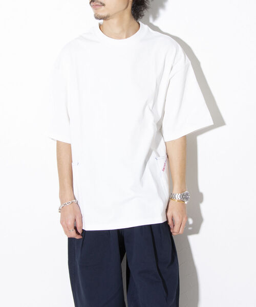 SMITH'S（スミス）の「【SMITH'S AMERICAN／スミス アメリカン】サイドポケット 半袖Tシャツ ポケT（Tシャツ/カットソー・メンズ・ホワイト/ライトグレー/ミント/イエロー・M/L）」の22枚目の写真