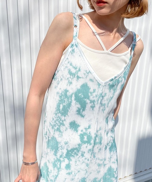 Chillfar(チルファー)の「マーブルキャミワンピース(ワンピース・レディース・ブラック/グリーン・MEDIUM/LARGE)」の22枚目の写真