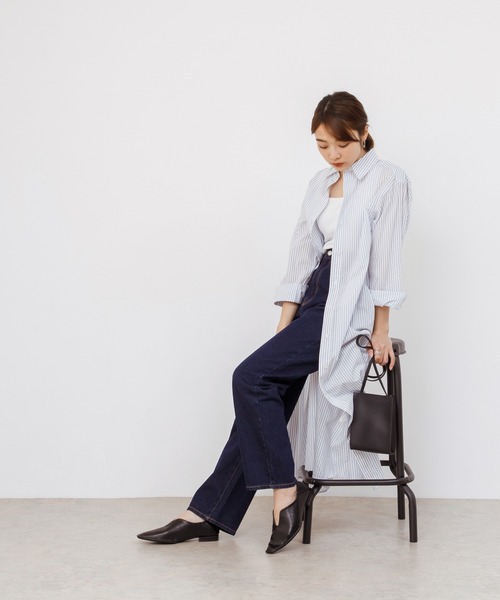 menue（メヌエ）の「スリットデザイン 2way パンプス（パンプス・レディース・グレイッシュベージュ/アイボリー/カーキ/ブラック・34/35/36/37/38/39/40/41）」の21枚目の写真