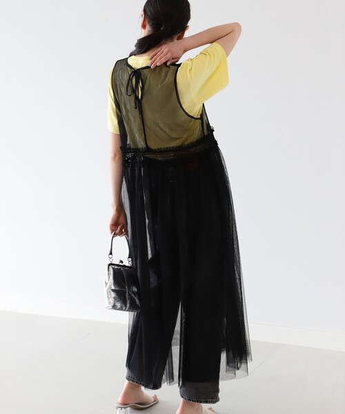 Ray BEAMS(レイビームス)の「Ray BEAMS / チュール シアー ノースリーブ ワンピース(ワンピース・レディース・ブラック/ピンク・ONE SIZE)」の12枚目の写真