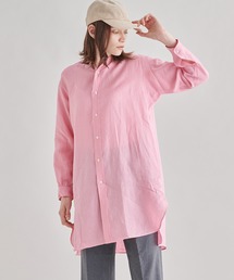 ORCIVAL | ORCIVAL | リネン バンドカラーロングシャツ WOMEN(シャツ/ブラウス)
