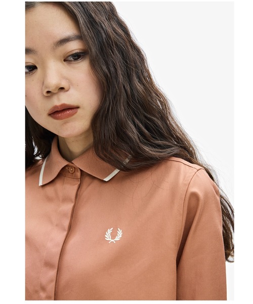 FRED PERRY（フレッドペリー）の「Fishtail Hem Shirt Dress