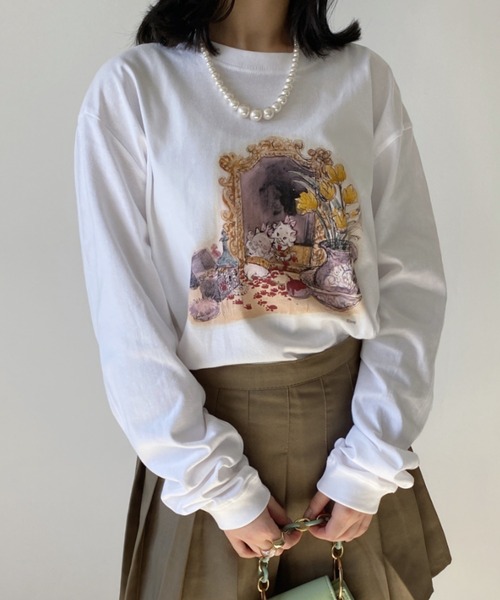 (おしゃれキャット) The Aristocats オフィシャル商品 レディース マリー トレーナー コットン 長袖 トップス BI956 ( おしゃれキャット) The Aristocats オフィシャル商品 レディース