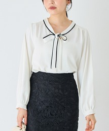 INCEDE（インシード）の「配色ボウタイ袖2WAYブラウス（シャツ/ブラウス）」