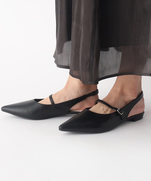 OPAQUE.CLIP（オペークドットクリップ）の「◆バックストラップパンプス【抗菌防臭加工】（サンダル・レディース・ライトベージュ/ブラック・03/02）」の6枚目の写真