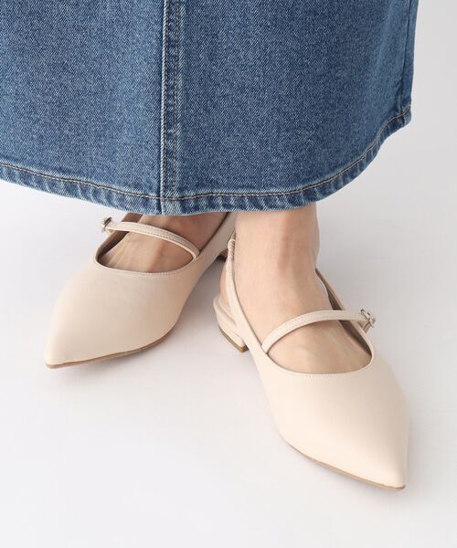 OPAQUE.CLIP（オペークドットクリップ）の「◆バックストラップパンプス【抗菌防臭加工】（サンダル・レディース・ライトベージュ/ブラック・03/02）」の11枚目の写真