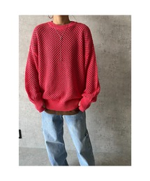 owndaily | オーバーサイズメッシュニットプルオーバー(Tシャツ/カットソー)