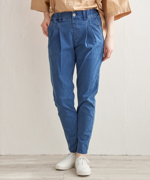 LBC(エルビーシー)の「★ZOZO限定★美脚テーパードパンツパンツ(その他パンツ・レディース・ホワイト/パープル/ブラック/ダークオリーブ/ブルー・L/M/S)」の9枚目の写真