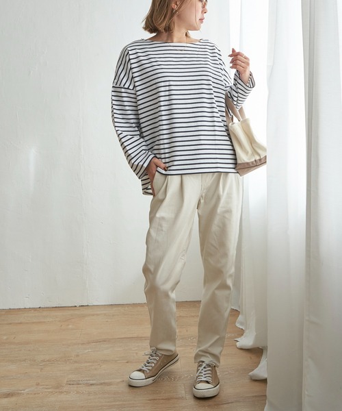 LBC(エルビーシー)の「★ZOZO限定★美脚テーパードパンツパンツ(その他パンツ・レディース・ホワイト/パープル/ブラック/ダークオリーブ/ブルー・L/M/S)」の21枚目の写真