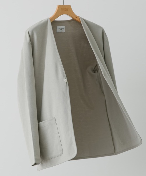 URBAN RESEARCH DOORS（アーバンリサーチドアーズ）の「『UR TECH ひやサラクール』ポンチカーディガン（カーディガン/ボレロ・メンズ・ネイビー/ダークグレー/ライトグレー/ライトブラウン/グレー/ブルー系その他・MEDIUM/LARGE）」の2枚目の写真