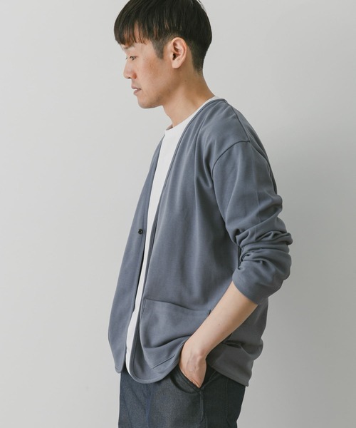 URBAN RESEARCH DOORS（アーバンリサーチドアーズ）の「『UR TECH ひやサラクール』ポンチカーディガン（カーディガン/ボレロ・メンズ・ネイビー/ダークグレー/ライトグレー/ライトブラウン/グレー/ブルー系その他・MEDIUM/LARGE）」の8枚目の写真