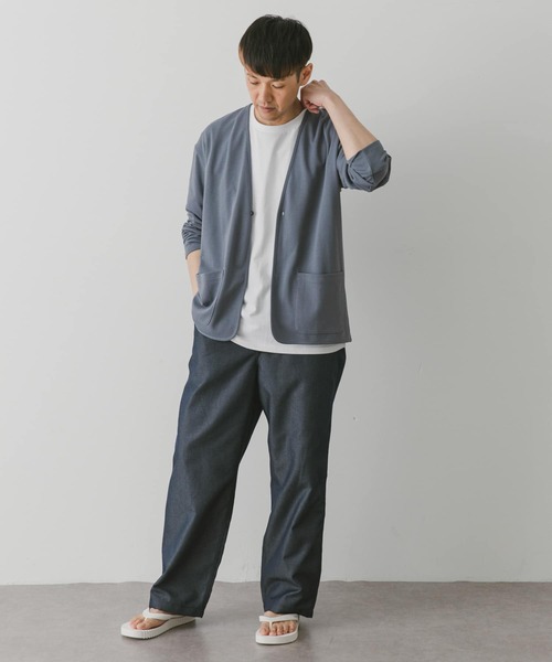 URBAN RESEARCH DOORS（アーバンリサーチドアーズ）の「『UR TECH ひやサラクール』ポンチカーディガン（カーディガン/ボレロ・メンズ・ネイビー/ダークグレー/ライトグレー/ライトブラウン/グレー/ブルー系その他・MEDIUM/LARGE）」の12枚目の写真