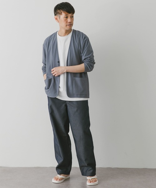 URBAN RESEARCH DOORS（アーバンリサーチドアーズ）の「『UR TECH ひやサラクール』ポンチカーディガン（カーディガン/ボレロ・メンズ・ネイビー/ダークグレー/ライトグレー/ライトブラウン/グレー/ブルー系その他・MEDIUM/LARGE）」の13枚目の写真