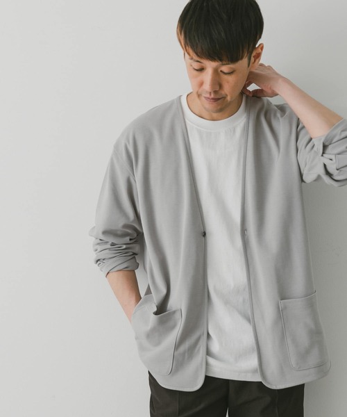 URBAN RESEARCH DOORS（アーバンリサーチドアーズ）の「『UR TECH ひやサラクール』ポンチカーディガン（カーディガン/ボレロ・メンズ・ネイビー/ダークグレー/ライトグレー/ライトブラウン/グレー/ブルー系その他・MEDIUM/LARGE）」の17枚目の写真