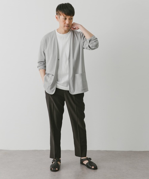 URBAN RESEARCH DOORS（アーバンリサーチドアーズ）の「『UR TECH ひやサラクール』ポンチカーディガン（カーディガン/ボレロ・メンズ・ネイビー/ダークグレー/ライトグレー/ライトブラウン/グレー/ブルー系その他・MEDIUM/LARGE）」の19枚目の写真