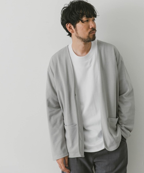 URBAN RESEARCH DOORS（アーバンリサーチドアーズ）の「『UR TECH ひやサラクール』ポンチカーディガン（カーディガン/ボレロ・メンズ・ネイビー/ダークグレー/ライトグレー/ライトブラウン/グレー/ブルー系その他・MEDIUM/LARGE）」の22枚目の写真