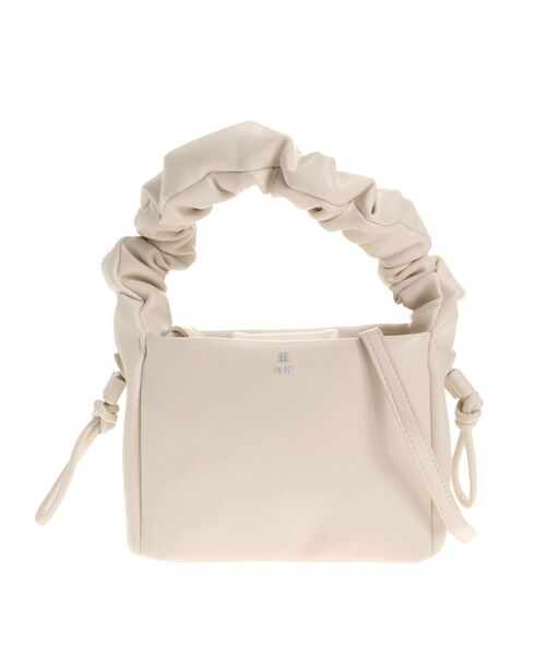 JW PEI（ジェイダブリューペイ）の「【JWPEI】Relee Pleated Draws（ハンドバッグ・レディース・ホワイト/パープル・FREE）」の2枚目の写真