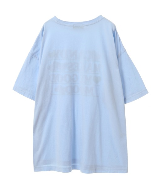 Candy Stripper（キャンディストリッパー）の「GOOD MOOD BIG Tシャツ（Tシャツ/カットソー・レディース・ライトブルー/ブラック/オフホワイト・2）」の5枚目の写真