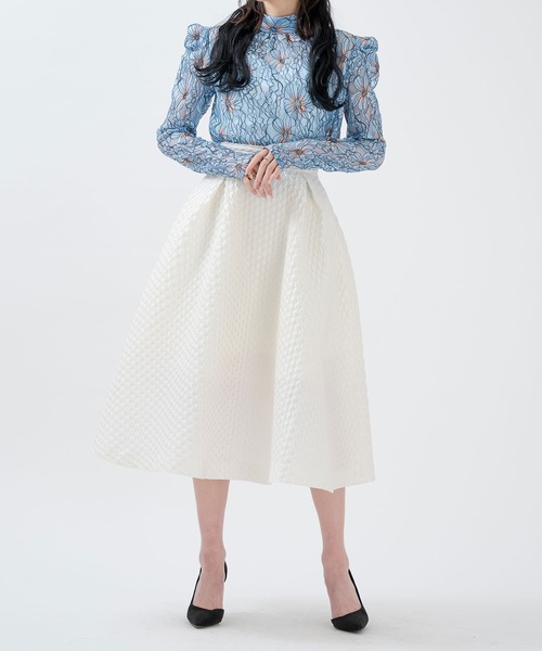 qumerry.(キュメリ)の「レースボリュームブラウス(シャツ/ブラウス・レディース・オフホワイト/サックスブルー/ライトイエロー・MEDIUM/SMALL)」の22枚目の写真