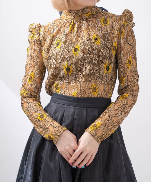 qumerry.(キュメリ)の「レースボリュームブラウス(シャツ/ブラウス・レディース・オフホワイト/サックスブルー/ライトイエロー・MEDIUM/SMALL)」の17枚目の写真