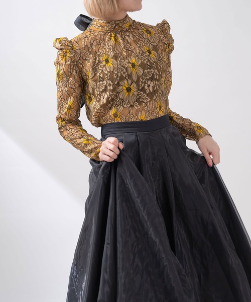 qumerry.(キュメリ)の「レースボリュームブラウス(シャツ/ブラウス・レディース・オフホワイト/サックスブルー/ライトイエロー・MEDIUM/SMALL)」の18枚目の写真