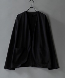 SITRY | amundsen tailored no collar jacket/梨地織り テーラード ノーカラー ジャケット(ノーカラージャケット)
