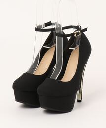 Mafmof（マフモフ）の「Mafmof(マフモフ)13.5cmグリッターヒールシンプルストームパンプス（パンプス）」