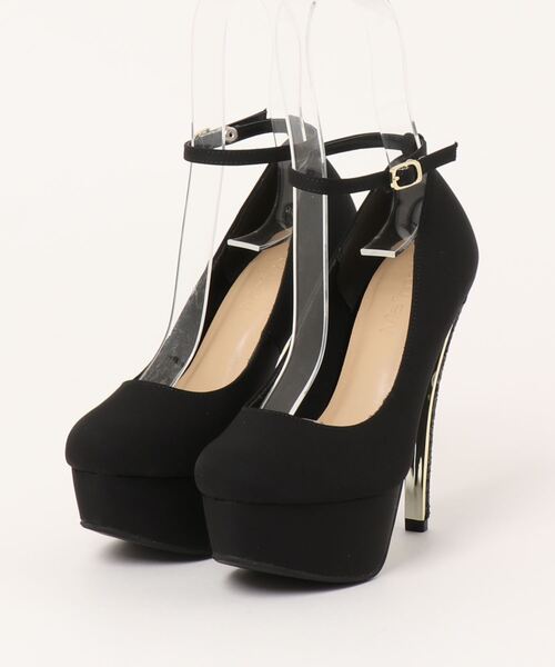 Mafmof(マフモフ)の「Mafmof(マフモフ)13.5cmグリッターヒールシンプルストームパンプス(パンプス・レディース・ブラック/ベージュ/ホワイト・S/M/L/LL)」の1枚目の写真