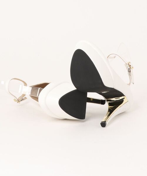 Mafmof(マフモフ)の「Mafmof(マフモフ)13.5cmグリッターヒールシンプルストームパンプス(パンプス・レディース・ブラック/ベージュ/ホワイト・S/M/L/LL)」の5枚目の写真