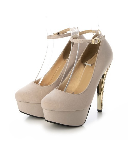 Mafmof(マフモフ)の「Mafmof(マフモフ)13.5cmグリッターヒールシンプルストームパンプス(パンプス・レディース・ブラック/ベージュ/ホワイト・S/M/L/LL)」の8枚目の写真