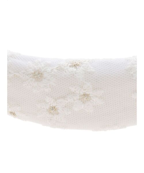 merry jenny（メリージェニー）の「flowerチュールカチューシャ（カチューシャ・レディース・オフホワイト/ブラック・FREE）」の10枚目の写真