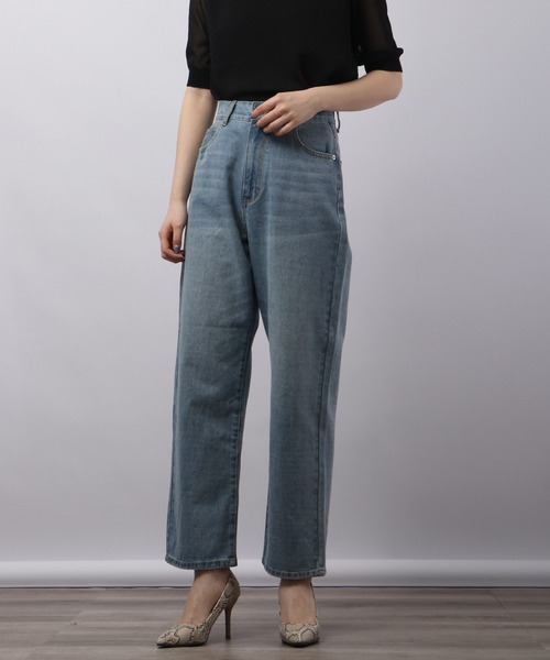 Blasty（ブラスティー）の「BLASTY ストレートデニムパンツ（デニムパンツ・レディース・ライトインディゴブルー・S/M）」の4枚目の写真