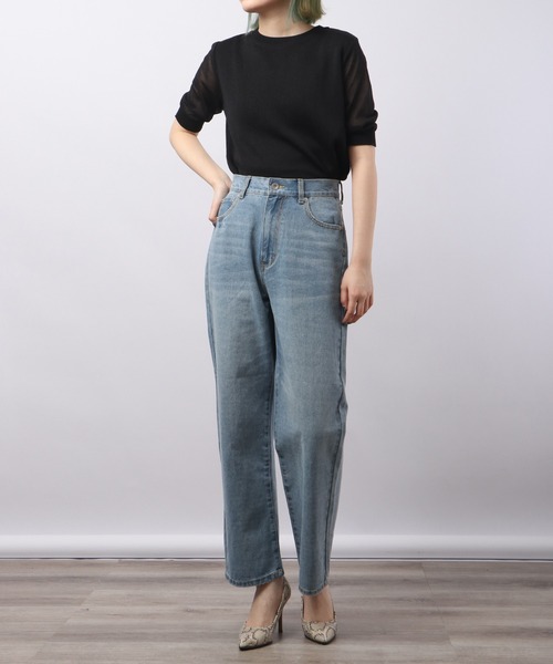 Blasty（ブラスティー）の「BLASTY ストレートデニムパンツ（デニムパンツ・レディース・ライトインディゴブルー・S/M）」の10枚目の写真