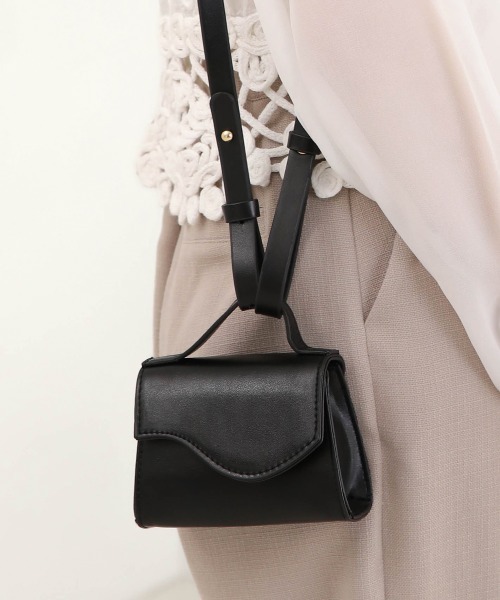 Bab（バブ）の「マイクロショルダーバッグ（ショルダーバッグ・レディース・アイボリー/ブラック/ブラウン・ONESIZE）」の12枚目の写真