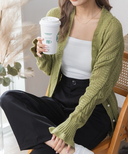 ad thie（アドティエ）の「★今なら490円！★センタープレス ストレート スラックス（スラックス・レディース・アイボリー/ピンクベージュ/マスタード/ブラック/ダークブラウン・M/S）」の12枚目の写真