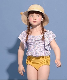 Lycee mine（リセマイン）の「【SWIM】小花柄ギャザーセパレート&キャップセット（水着）」