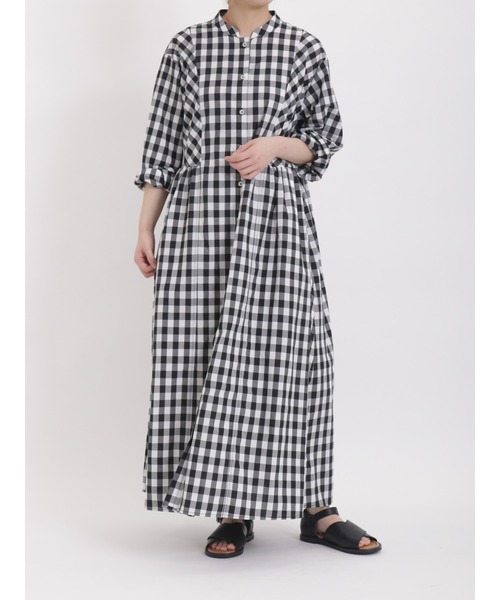 sm2rhythm（サマンサモスモスリズム）の「ギンガムチェックワンピース（ワンピース・レディース・ブラック/ピンク/ブルー・ﾌﾘ-）」の2枚目の写真