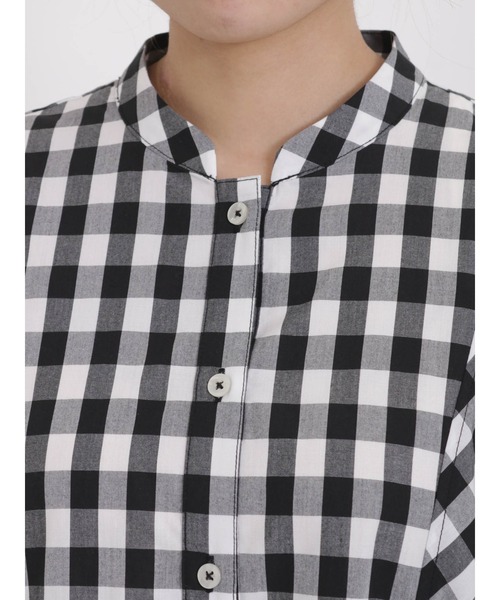 sm2rhythm（サマンサモスモスリズム）の「ギンガムチェックワンピース（ワンピース・レディース・ブラック/ピンク/ブルー・ﾌﾘ-）」の11枚目の写真