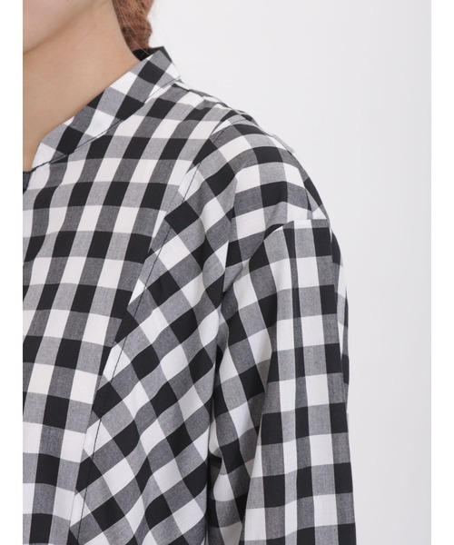 sm2rhythm（サマンサモスモスリズム）の「ギンガムチェックワンピース（ワンピース・レディース・ブラック/ピンク/ブルー・ﾌﾘ-）」の13枚目の写真