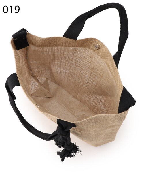 SHOO・LA・RUE(シューラルー)の「◆【2WAY】ざっくりジュートショルダー(ショルダーバッグ・レディース・ブラック/イエロー/ブルー/ブラック系・00)」の10枚目の写真