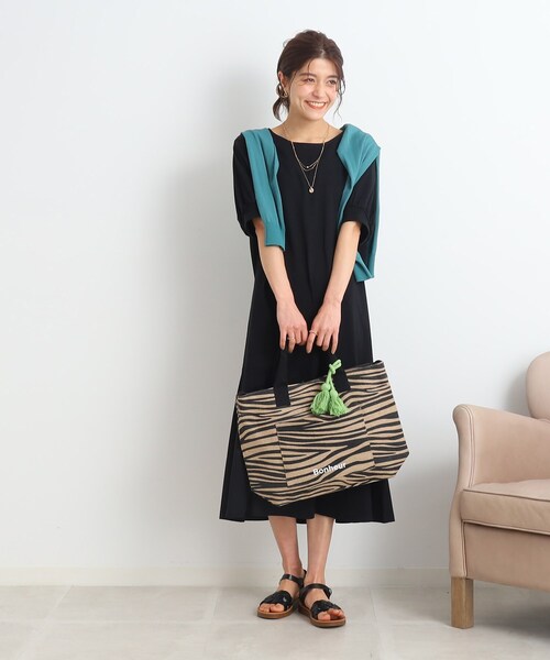 SHOO・LA・RUE(シューラルー)の「◆【2WAY】ざっくりジュートショルダー(ショルダーバッグ・レディース・ブラック/イエロー/ブルー/ブラック系・00)」の16枚目の写真