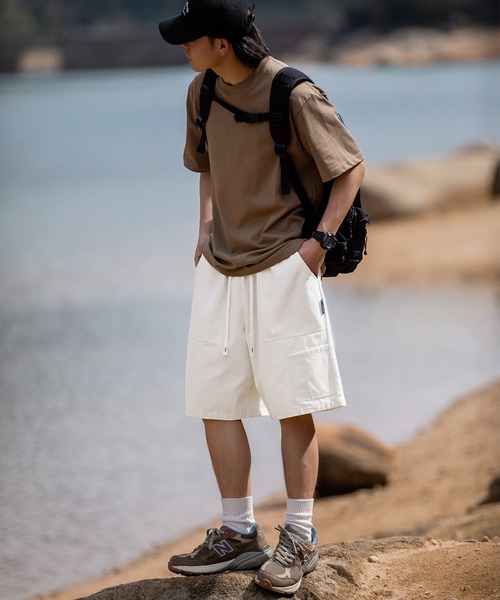 HOOK(フック)の「【HOOK】ビッグポケットハーフカーゴパンツ (SS)(カーゴパンツ・メンズ・ブラック/ライトベージュ/ダークベージュ/ブラウン・M/L/XL/XXL)」の19枚目の写真